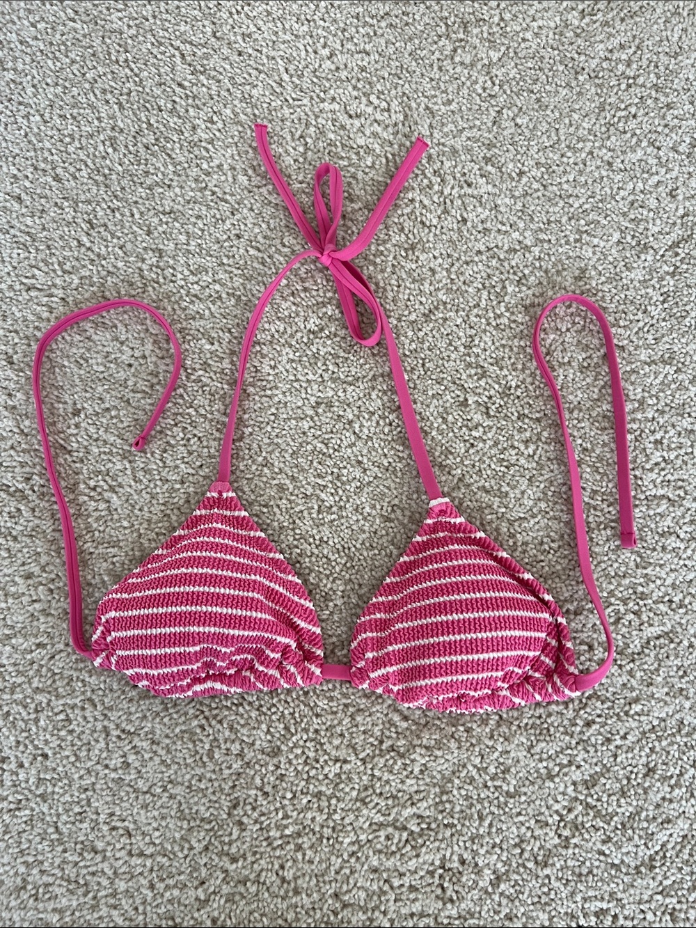 Shade & Shore Scrunch bikini top, size M
